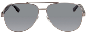 Kính Gucci Polarized Grey Aviator 'Ruthenium' GG0528S-007-63