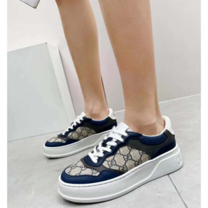 Giay Gucci GG Sneaker 'Blue Beige' ‎669582-UPGB0-4273