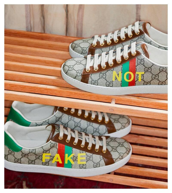 Giày Gucci Ace 'Fake Not Print' 636358 2GC10 8260 - Hình ảnh 5