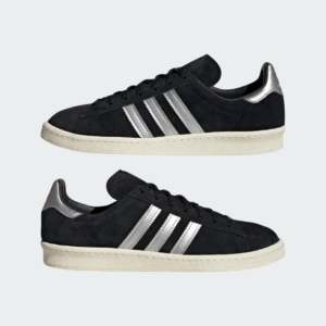 Giay Adidas Campus 'Black Metallic Silver' GX7330