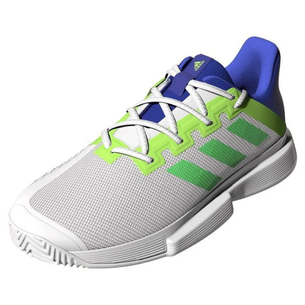 Giày Tennis Adidas Solematch Bounce Tokyo 'Neon Blue White' GY7644 - Hình ảnh 4