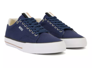 Alternative view of Giày Hugo Boss Cotton-Canvas 'Dark Blue' HBEU50470866-404