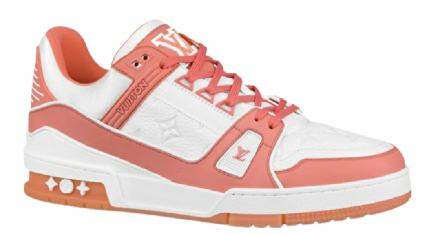 Giày Louis Vuitton Trainer Sneaker Pink Chalk