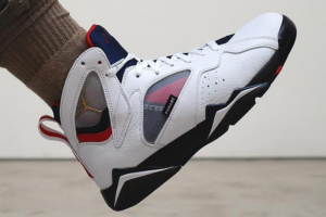 Alternative view of Giày Nike Paris Saint-Germain x Air Jordan 7 Retro 'Paname' CZ0789-105
