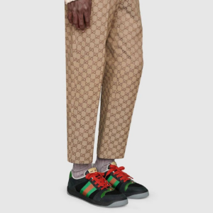 Alternative view of Giày Gucci Screener Suede 'Black Green' 576223-9PYQ0-1098