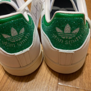 Alternative view of Giày Adidas Stan Smith x Swarovski 'Cloud White Green' FX7482