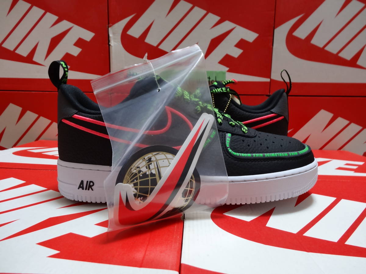 Nike, Shoes, Air Force 7 Prm Ww Worldwide Black Green Strike Crimson  Ck7213 001 Size11