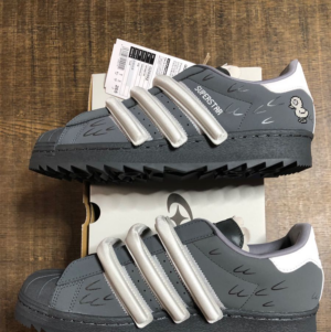 Alternative view of Giày Adidas Superstar 80s Melting Sadness Duck 'Grey' GZ6992