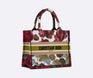 Tui Dior Small Book Tote 'Multicolor Floral Embroidery With Heathered Effect' M1265ZRZQ-M884