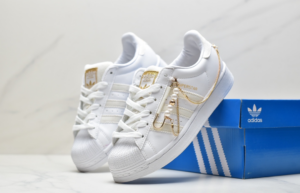 Giay Adidas Superstar Cloud White 'Off White Gold Metallic' GZ3386