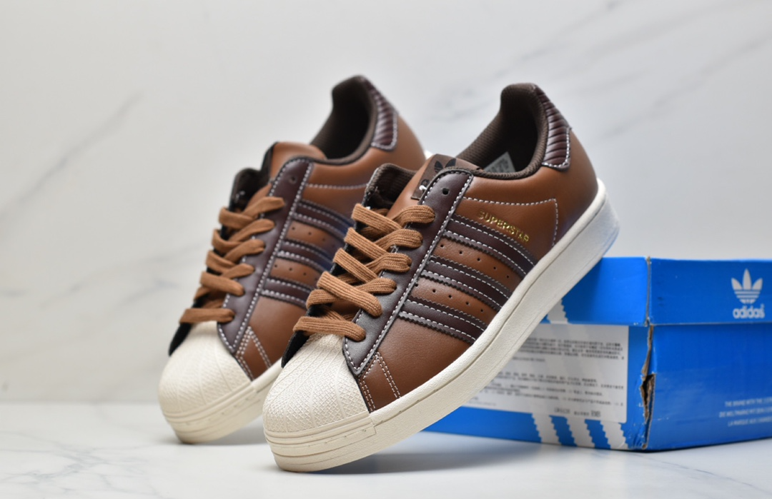Giày Adidas Superstar 'Dark Brown' GW4438 Authentic-Shoes