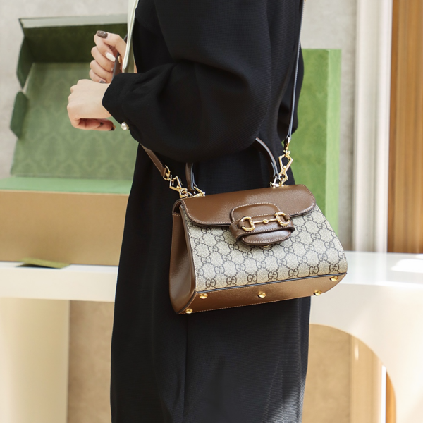 Túi Gucci Horsebit 1955 Mini Bag 'Light-Brown' 703848-9AAAJ-8563 - Hình ảnh 2