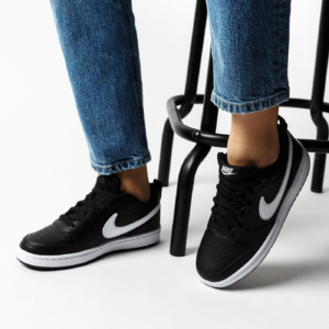 Alternative view of Giày Nike Court Borough Low 2 GS 'Black White' BQ5448-002