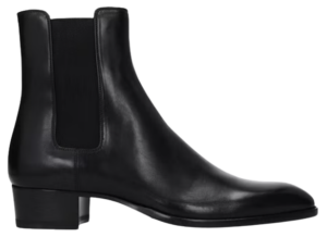 Giày Saint Laurent Wyatt Chelsea Boots In Smooth Leather 'Black'