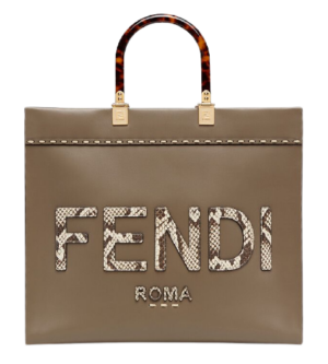 Túi Fendi Sunshine Medium Leather Elaphe Shopper 'Gray' 8BH386-AHN5-F1FEN