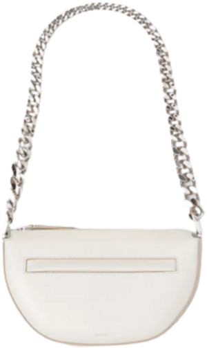 Túi Burberry Mini Leather Zip Olympia Bag 'Pale Vanilla'