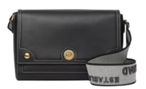 Túi Burberry Topstitched Leather Note Crossbody Bag 'Black' p80441771