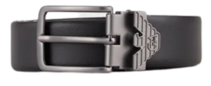 Thắt Lưng Giorgio Armani Leather Belt Eagle Belt Loop 'Black' Y4S497Y127J180001