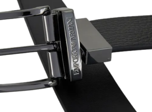 Alternative view of Thắt Lưng Giorgio Armani Reversible Leather Belt 'Black' Y4S195YLO8J188001