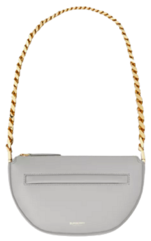 Túi Burberry Mini Leather Zip Olympia Bag 'Heather Melange'