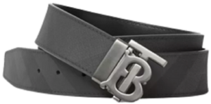 Thắt Lưng Burberry Reversible Monogram Motif London Check Belt 'Dark Charcoal Black' p80440641