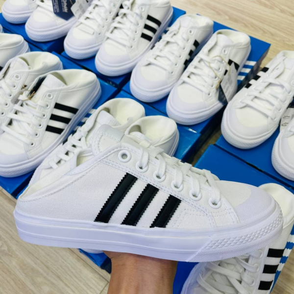 Giày Adidas Collapsible Nizza Low 'White Black' H67375 - Hình ảnh 4