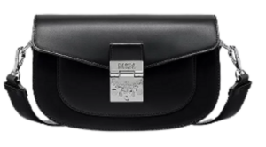 Túi MCM Smal EW Patricia Shoulder Bag In Vachetta Leather Black MWSBSPA01BK001