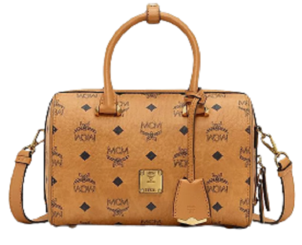 Túi MCM Small Essential Boston Bag In Visetos Original Cognac MWBAASE02CO001