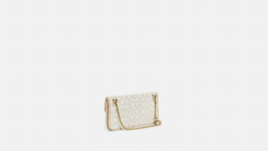Tui Coach Foldover Clutch Signature 'Chalk Ivory' CA358-B4UDK