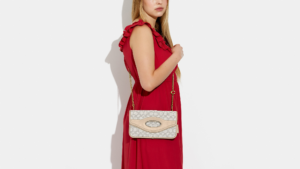 Tui Coach Foldover Clutch Signature 'Chalk Ivory' CA358-B4UDK