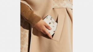 Vi Coach Billfold Floral Print 'Chalk' C6001-B4CAH