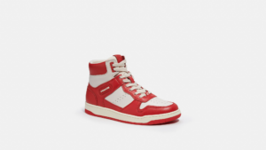 Giay Coach High Top Sneaker 'Sport Red' CG624