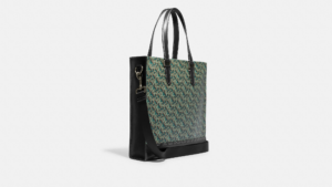 Tui Coach Graham Structured Coach Monogram Print 'Amazon Green' CE749-QBRFT