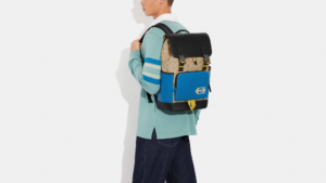 Balo Coach Track Colorblock Signature 'Blue Jay Multi' CH116-QBVFG