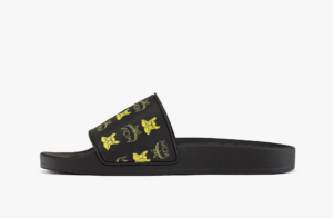 Dep MCM Pup Visetos Print Rubber Slides 'Yellow' MESCSSX02Y3040