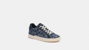 Giay Coach Clip Low Top Chambray 'Midnight Navy' CH087-BHP