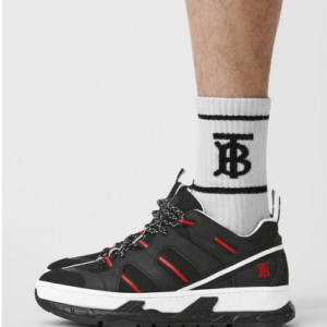 Alternative view of Giày Burberry Mesh Nubuck Union Black Red 80171311