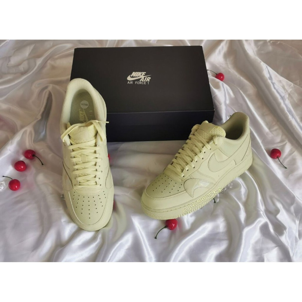 Nike Air Force 1 Low Misplaced Swooshes Pale Yellow