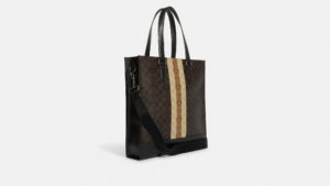 Tui Coach Graham Structured Signature Varsity Stripe 'Gunmetal' 6707-QBMAA