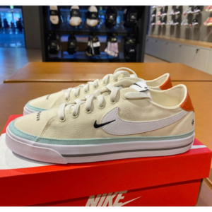 Alternative view of Giày Nike Court Legacy CNVS Yellow White Blue Shoes DJ5207-113