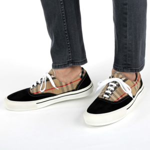 Alternative view of Giày Burberry Cotton Suede Vintage Check 80163011