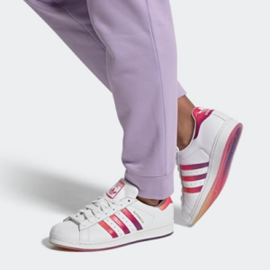 Alternative view of Giày Adidas Superstar 'White Pink Energy Ink' EG8132