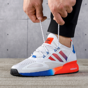 Alternative view of Giày Adidas ZX 2K Boost 'White Metallic Silver' FY5725