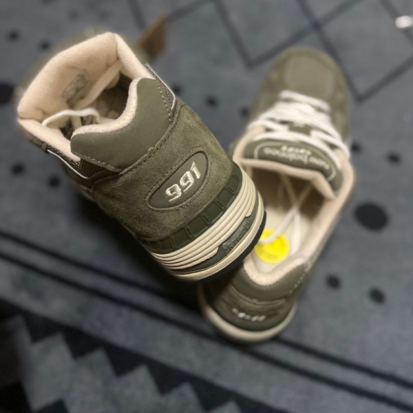 Giày New Balance 991 Made In England Olive Green M991DOW - Hình ảnh 2