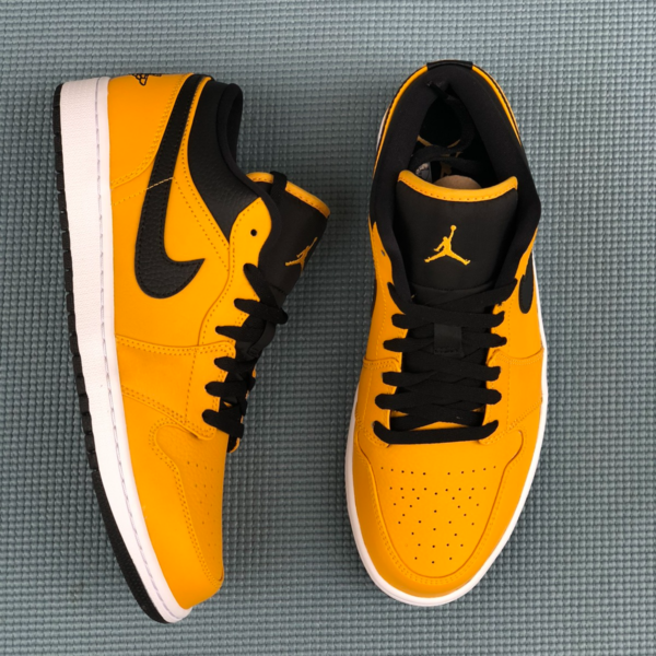 Giày Nike Air Jordan 1 Low GS 'University Gold Black' 553560-700 - Hình ảnh 6