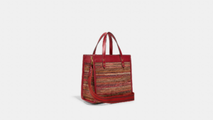 Tui Coach Field Tote 22 In Upwoven 'Red' C3860-B4T6T