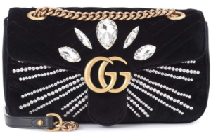 Túi Gucci GG Marmont Velvet Shoulder Bag In Black 443497-9FRQT-1081
