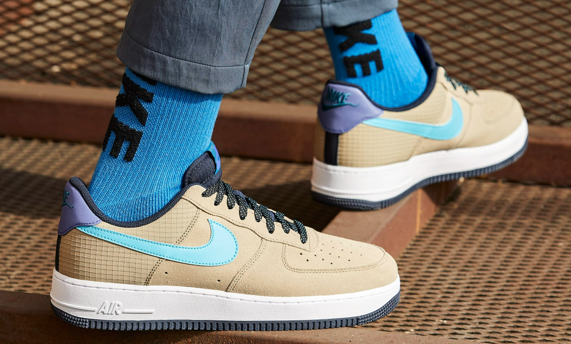 Nike Air Force 1 LV8 2 Khaki & Blue Fury, CN5710-201