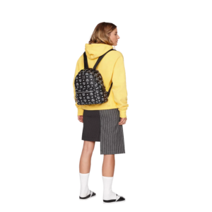 Alternative view of Túi MCM Stark Backpack in White Logo Visetos MMK9SVE49BV001