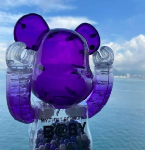 Alternative view of Mô Hình Bearbrick Macau 2020 WF Fashion My First B@by Purple